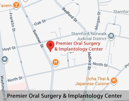 Map image for Implant Dentist in Stamford, CT